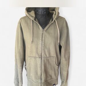 American Giant Men's Zip-Up Hoodie in Olive